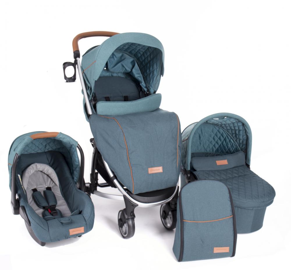 Carucior 3 in 1 madrid green melange