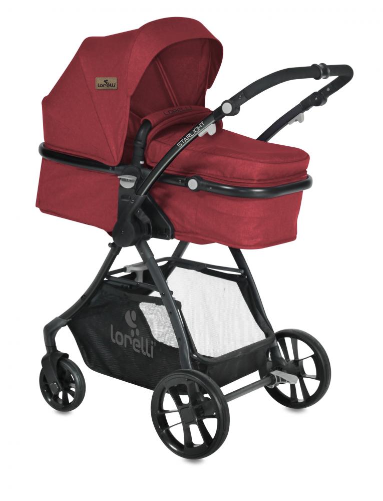 Carucior transformabil 3 in 1 starlight red