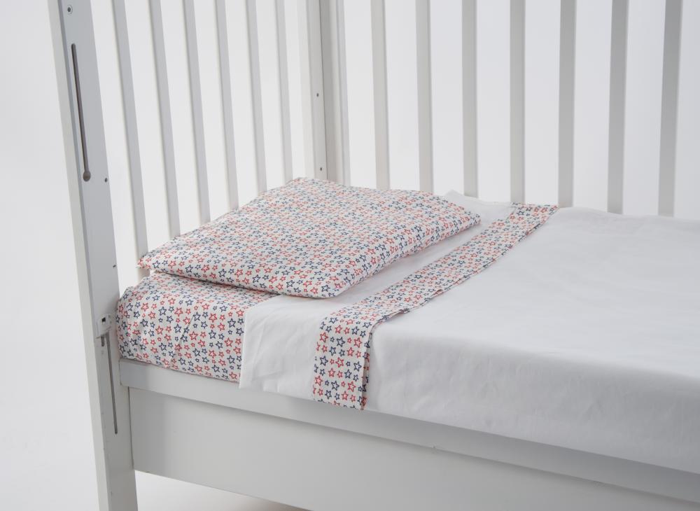 Lenjerie patut cu 3 piese 140x70 cm galaxy