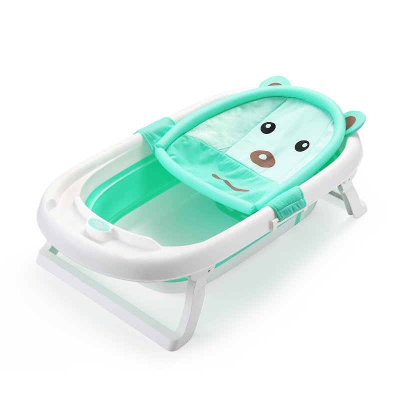 Hamac cadita Little Mom Baby Bath Tub Bear Mint Accesorii imagine noua responsabilitatesociala.ro
