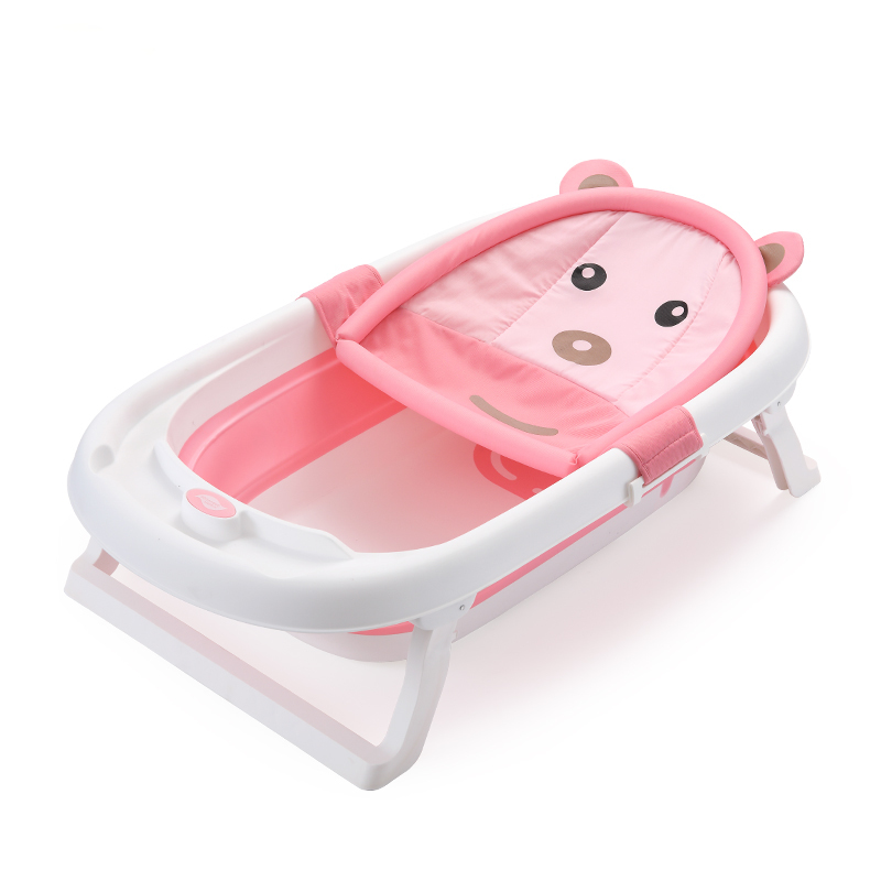 Hamac cadita Little Mom Baby Bath Tub Bear Pink Cadite si accesorii