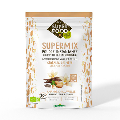 Supermix pentru micul dejun cu migdale chia si vanilie bio 350g fara gluten