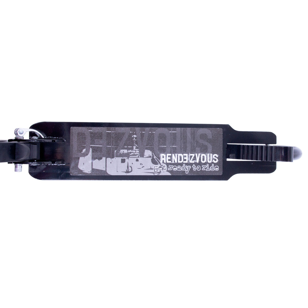 Trotineta pliabila cu cadru din aluminiu,ghidon reglabil,platforma antialunecare,roti PU,de la 6 ani si pana la 100kg Byox Rendevous Black - 6