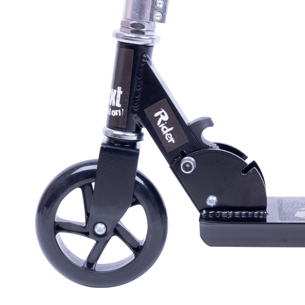 Trotineta pliabila cu cadru din aluminiu,ghidon reglabil,platforma antialunecare,roti PU,de la 6 ani si pana la 100kg Byox Rendevous Black - 9