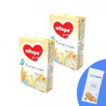 Pachet 2 buc x Cereale cu lapte Milupa 7 Cereale 250g 6luni+ si 1 x Servetele umede pentru bebelusi, WaterWipes, 10 buc