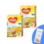 Pachet 2 buc x Cereale fara lapte Milupa Musli Jr 7 cereale cu 5 fructe 250g 12luni+ si 1 x Servetele umede pentru bebelusi, WaterWipes, 10 buc