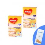 Pachet 2 buc x Milupa 7 Cereale cu lapte si biscuiti 250g 6luni+ 1 x Servetele umede pentru bebelusi, WaterWipes, 10 buc