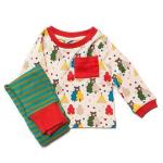 Set bluzita si pantalon din bumbac organic Little Green Radicals The Bear Necessities 18-24 luni