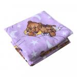 Set de 2 cearsafuri pt pat de 120x60 cm din finet cu elastic pe colturi