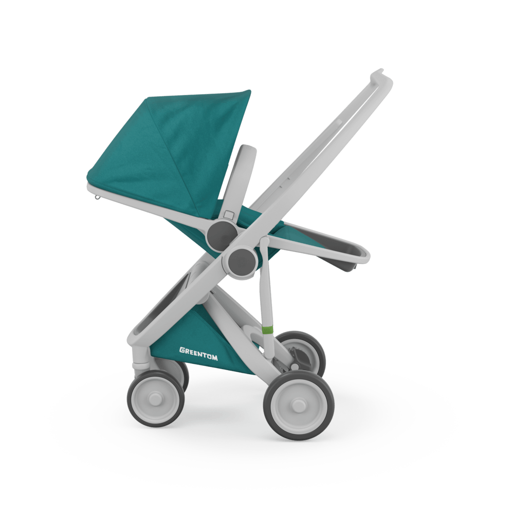 Carucior reversible 100 ecologic grey teal