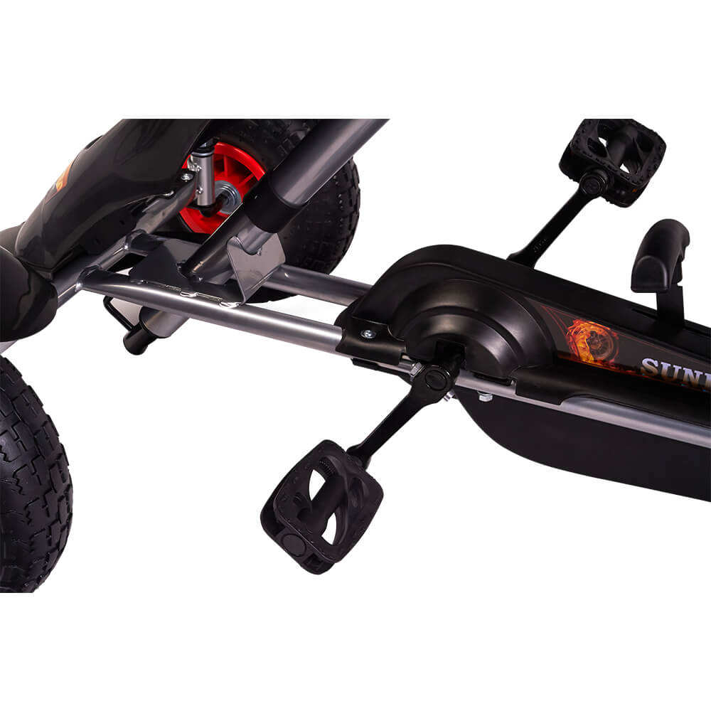 Kart cu pedale F618 Air negru Kidscare - 3