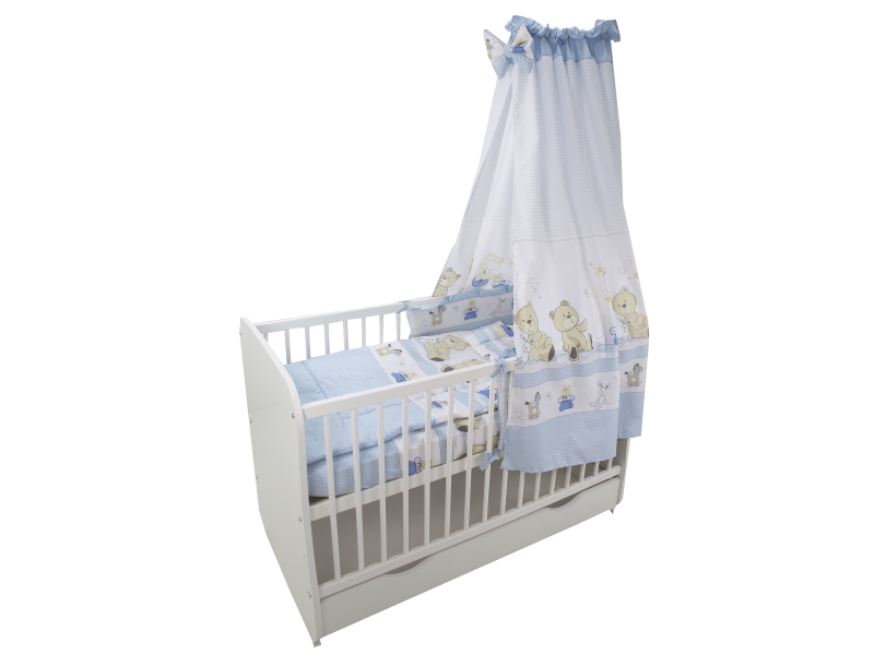 Lenjerie teddy play blue m2 5 piese 140x70 cm