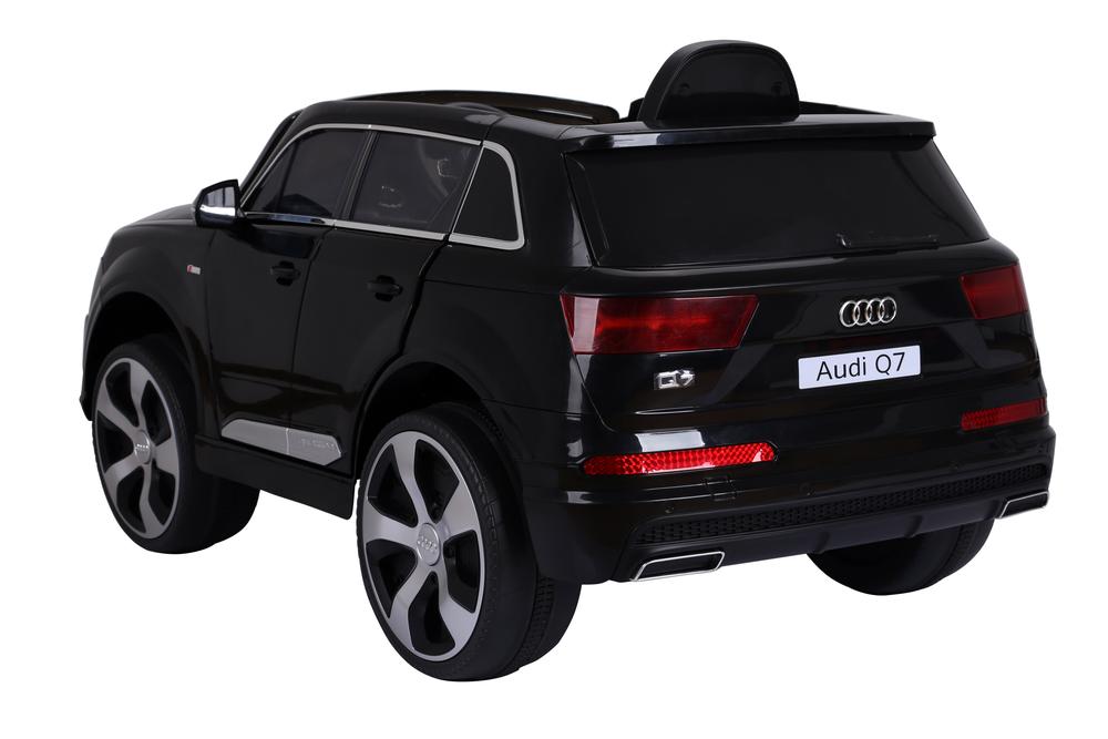 Masinuta electrica Audi Q7 cu roti din cauciuc Black - 1 | YEO