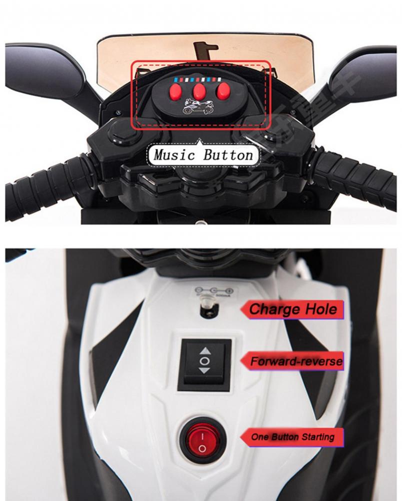 Motocicleta electrica Predator Red - 3