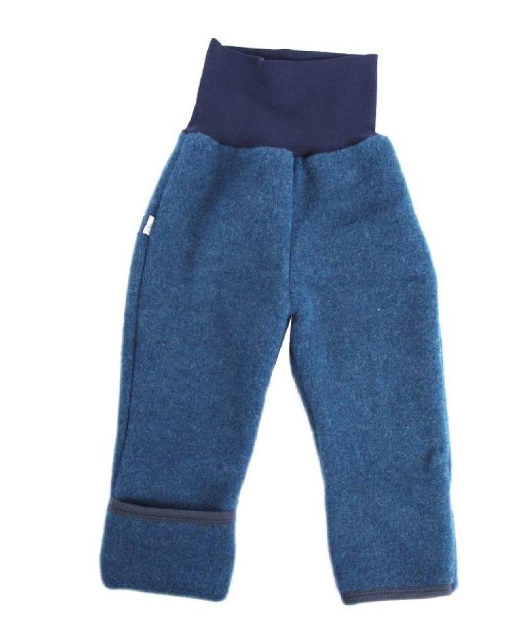 Pantaloni din lana merinos organica wool fleece Iobio Jeans 62/68