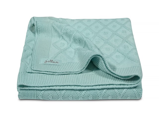 Paturica crosetata vintage green 75x100 cm jollein