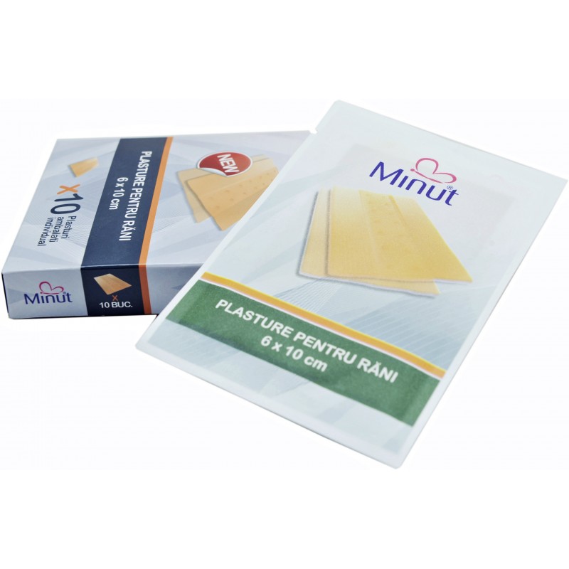 Plasturi pentru rani minut 6x10 cm