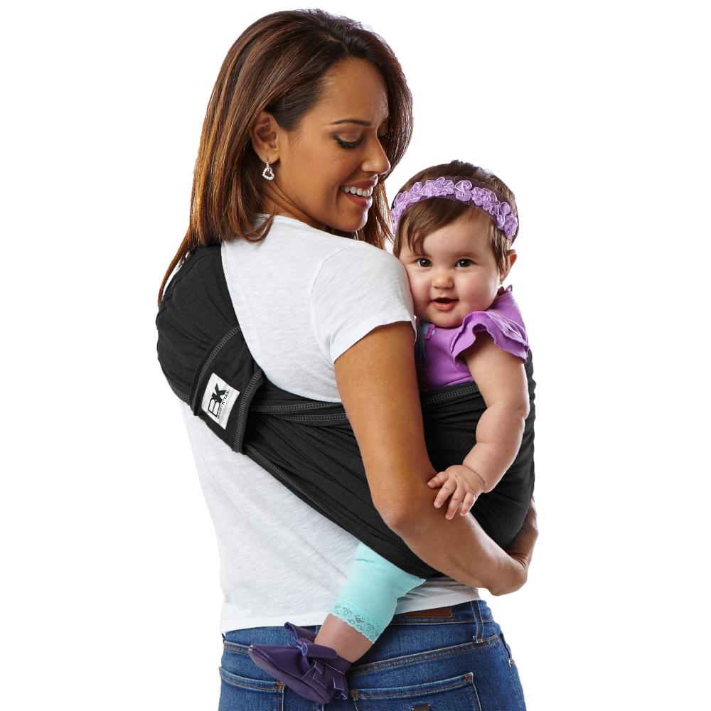 Sistem purtare Baby Ktan Baby Carrier Original Cotton Basic Black Marimea XS