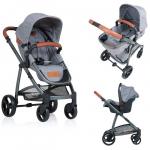 Carucior Jazz 3 in 1 Transformabil Stone Brown