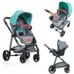 Carucior Kiddo Jazz 3 in 1 Transformabil Mint