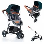 Carucior Kiddo Juke 2 in 1 Transformabil Emerald