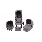 Carucior modular 3 in 1 Ugo Dark Grey Melange