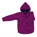 Jacheta din lana merinos organica tumble/boiled wool Iobio Viola 110/116