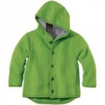 Jacheta din lana merinos organic tumble/boiled wool Disana Green 74/80