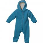 Overall din lana merinos organica tumble/boiled wool Disana Blue 74/80