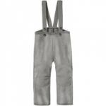 Pantaloni din lana merinos organica tumble/boiled wool Disana Grey 86/92