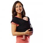 Sistem purtare Baby Ktan Baby Carrier Original Cotton Basic Black Marimea XS
