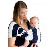 Sistem purtare Baby Ktan Baby Carrier Print Navy Stripe marimea S