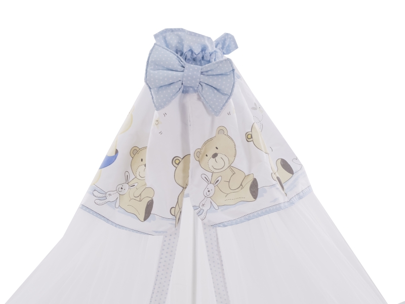 Baldachin Voal Mare Teddy Play Blue baldachin imagine noua responsabilitatesociala.ro