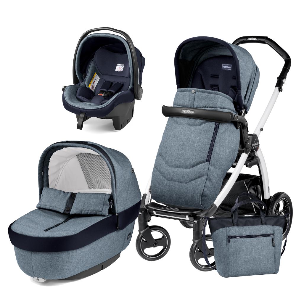 Carucior 3 in 1 peg perego book plus s blackwhite team horizon