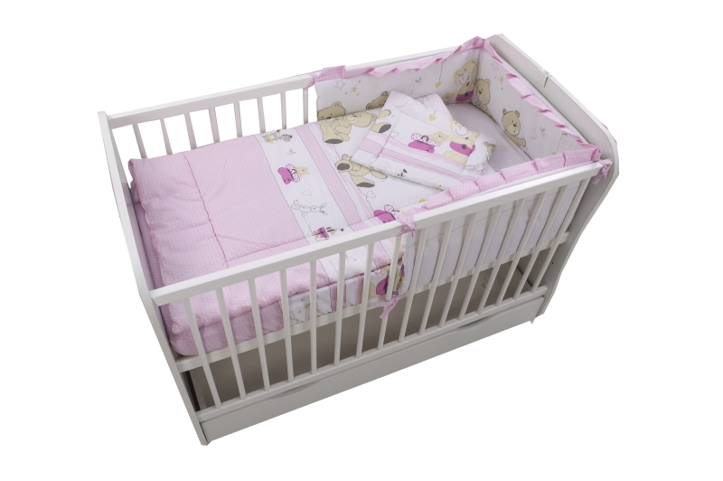 Lenjerie Teddy Play Pink M1 4 piese 140x70 - 1