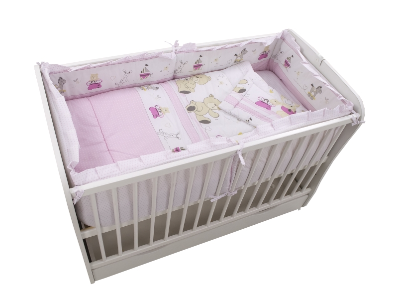 Lenjerie Teddy Play Pink M2 4+1 piese 140x70 - 1