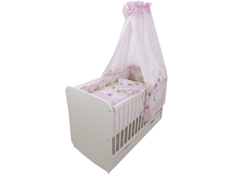 Lenjerie Teddy Play Pink 5+1 piese M1 120×60 cm 120x60