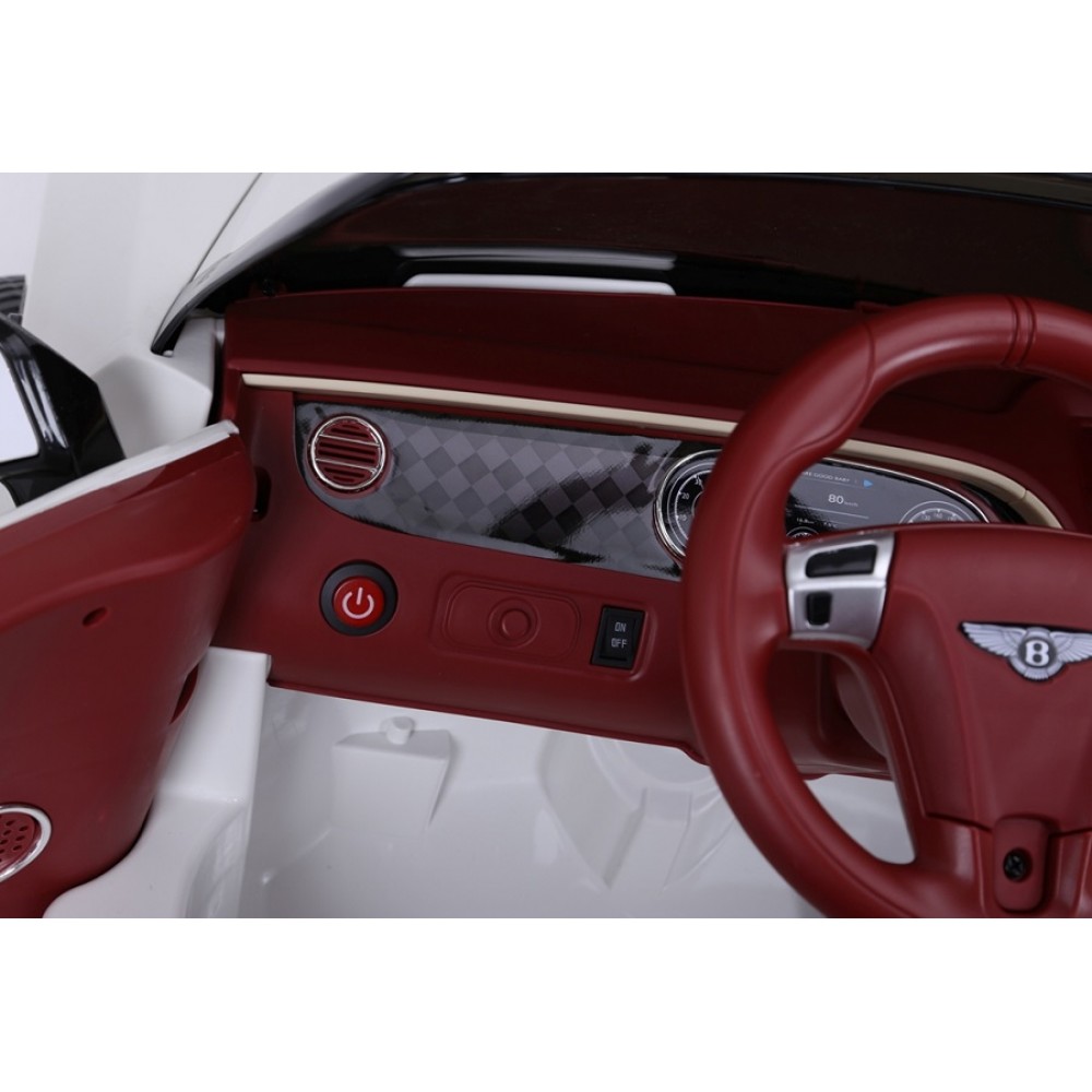 Masinuta electrica Bentley Continental alb - 5