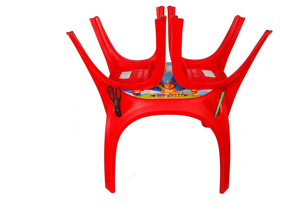 Masuta cu doua scaunele King Study Table Red - 4