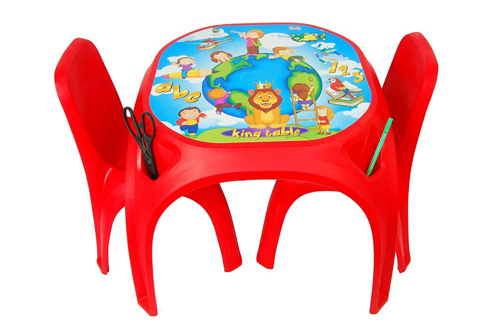Masuta cu doua scaunele King Study Table Red - 5