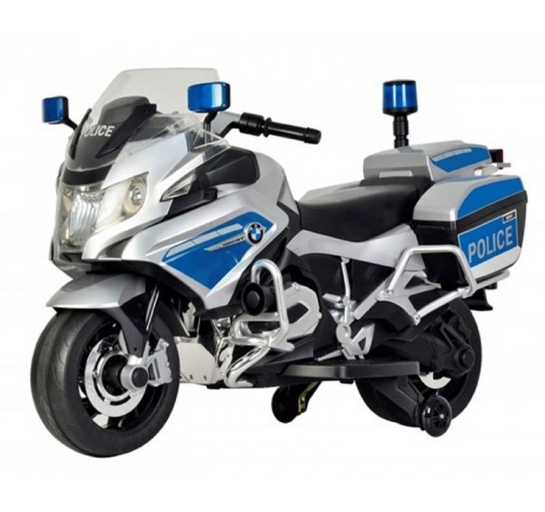 Motocicleta electrica BMW R1200RT Politie cu sunete si lumini pentru copii BMW La Plimbare