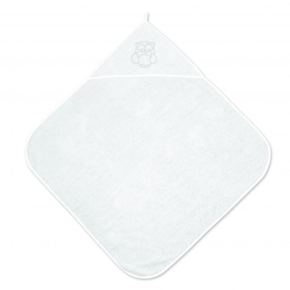 Prosop bebe cu gluga 80x80 cm white