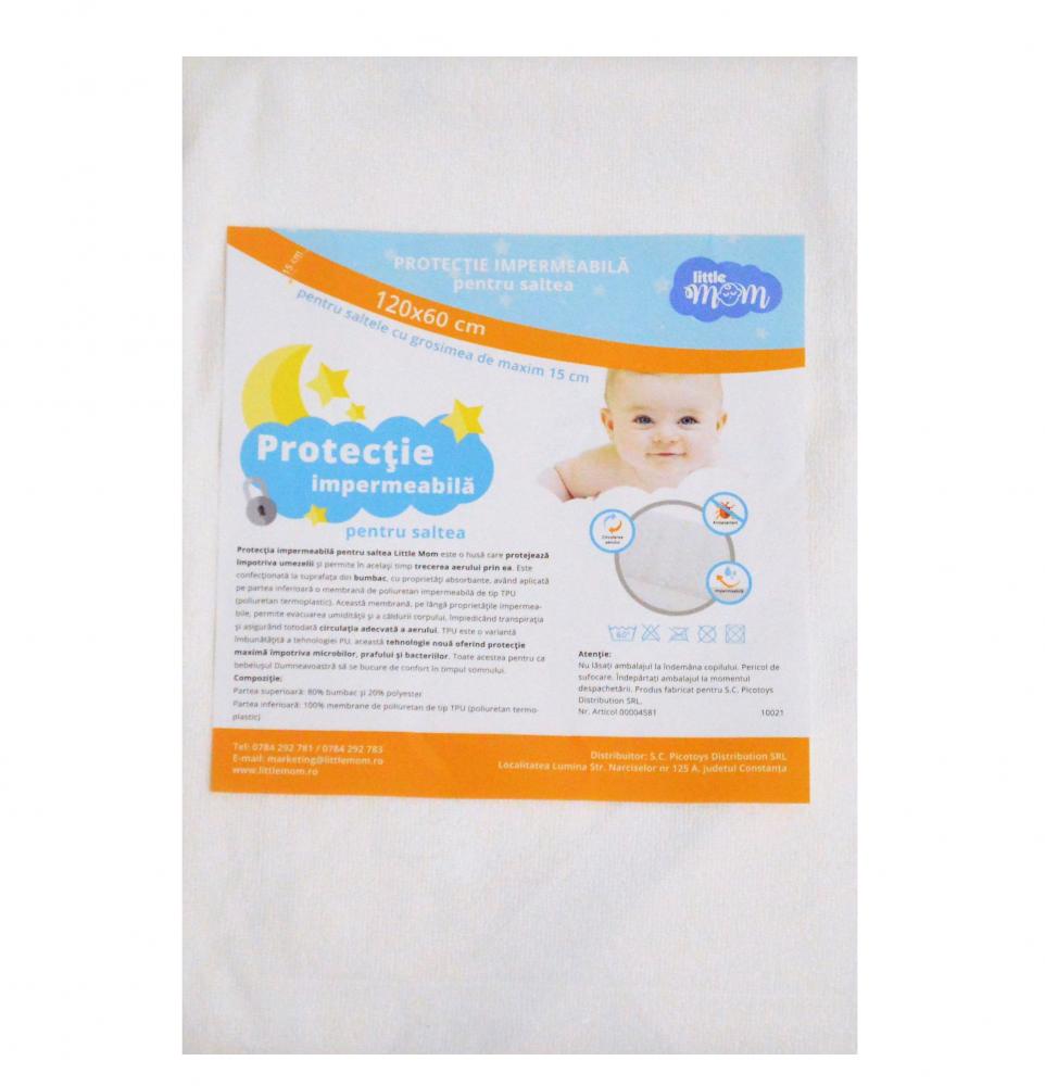 Protectie impermeabila pentru saltea 120x60 little mom