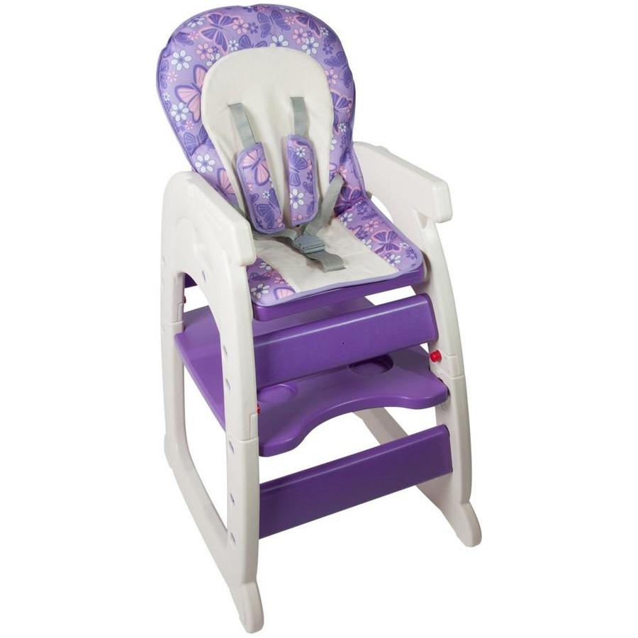 Scaun de masa multifunctional Baby Place Mamakids Mov cu Fluture