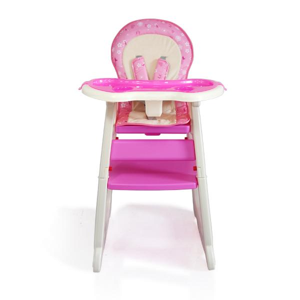 Scaun de masa multifunctional Baby Place Mamakids Roz cu Fluture