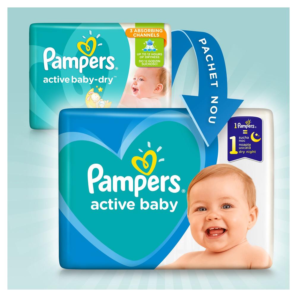 Scutece Pampers Active Baby XXL BOX Marimea 5 11 -16 kg 150 buc (16 imagine noua responsabilitatesociala.ro