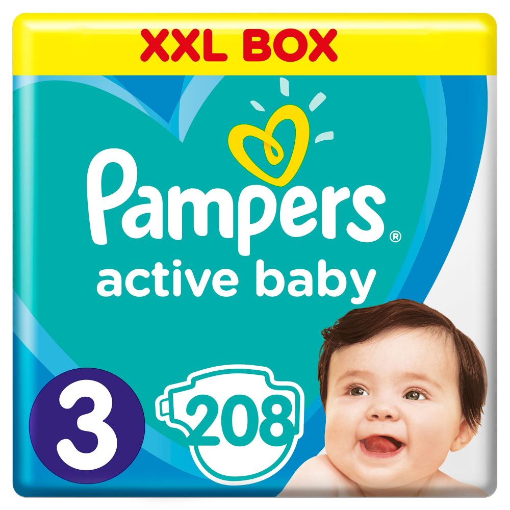 Scutece Pampers Active Baby XXL Box Marimea 3,6 -10 kg 208 buc (36 imagine 2022 protejamcopilaria.ro