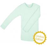 Bluza fina din lana merinos si matase Iobio Verde Mentol 122/128