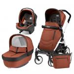 Carucior 3 in 1 Peg Perego Book Plus 51 Black&White Team Terracota