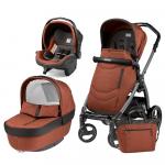 Carucior 3 in 1 Peg Perego Book Plus S Black Team Terracota